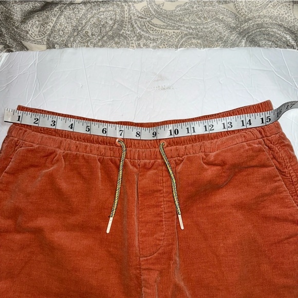 Scotch & Soda Men’s Mars Orange Organic Cotton Corduroy Jogger Shorts- Size 30 - Picture 9 of 12